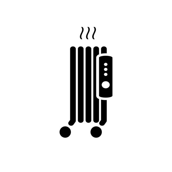Electric heater icon.vector illustration. — Stock Vector