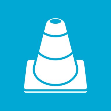 Trafik koni icon.vector illüstrasyon.