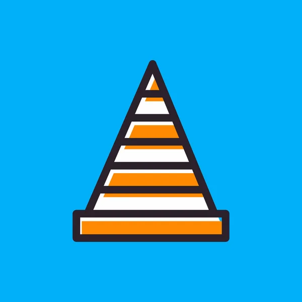 Ilustración de Traffic Cone icon.vector . — Archivo Imágenes Vectoriales