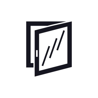 pencere icon.vector illüstrasyon.