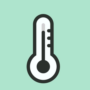 termometre icon.vector illüstrasyon.