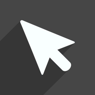 İşaretçi simgesi. Vektör çizim.