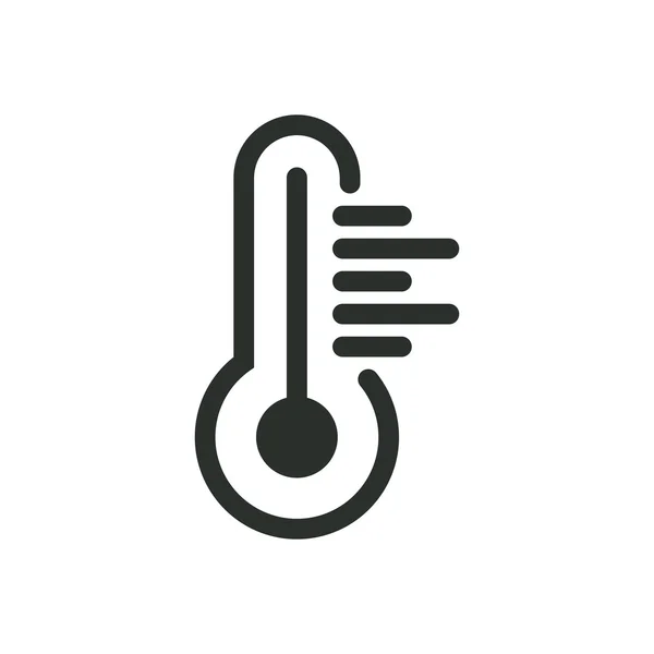 Illustration du thermomètre icon.vector . — Image vectorielle