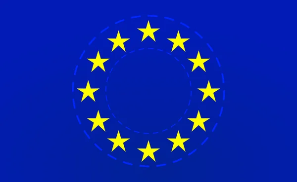 Ilustración de Flag.vector de la Unión Europea . — Archivo Imágenes Vectoriales