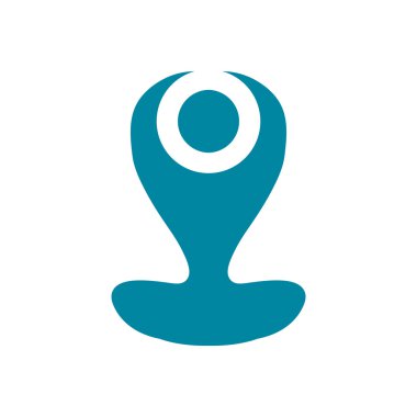 Yoga icon.vector illüstrasyon.