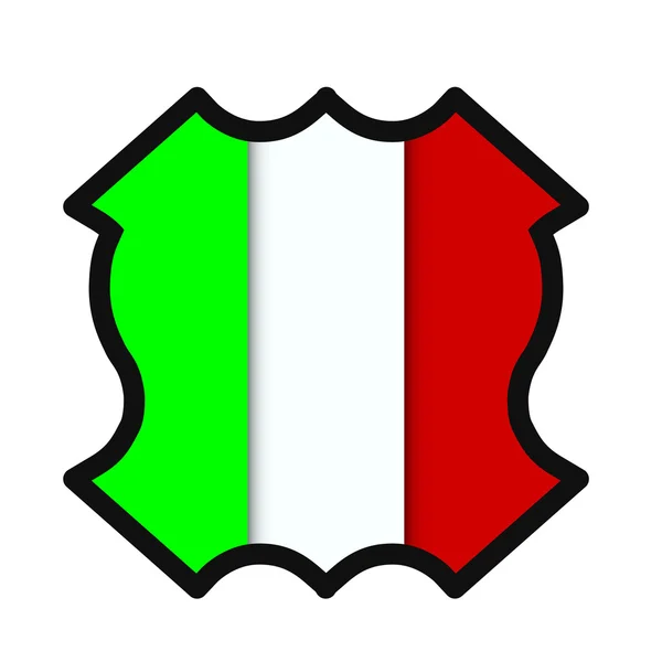 Drapeau italy.vector illustration . — Image vectorielle