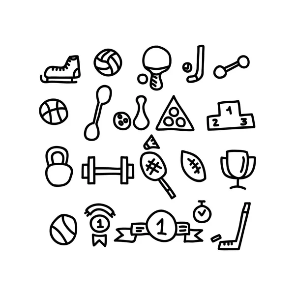 Sport doodles icon.vector afbeelding. — Stockvector