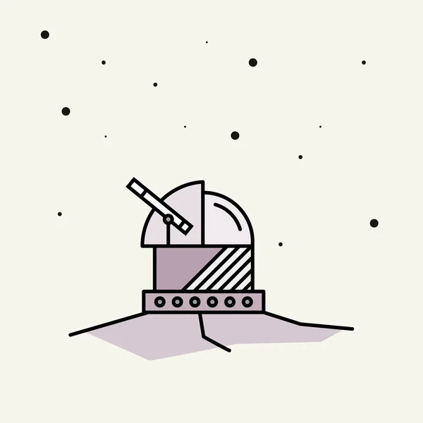 Astronomiska observatory.vector illustration. — Stock vektor