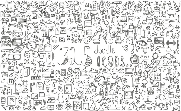 325 涂鸦 icons.business、 金融、 科学、 旅游、 食品和更多. — 图库矢量图片