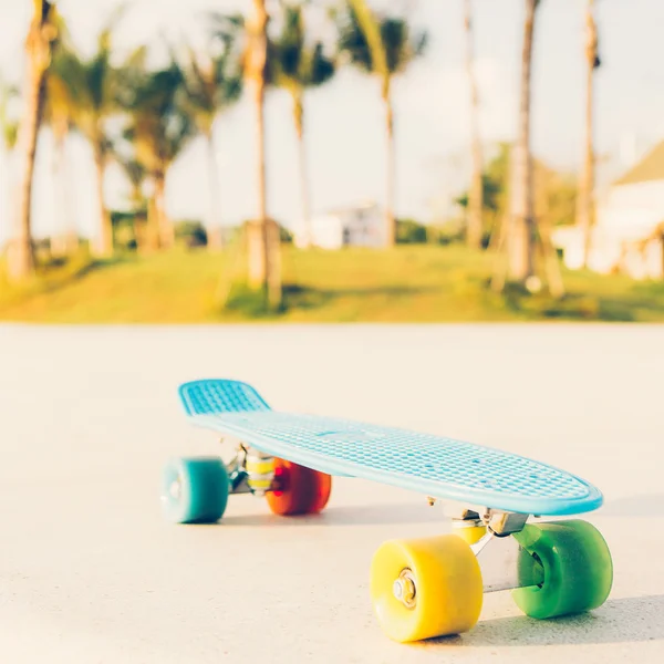 Penny board en pista — Foto de Stock