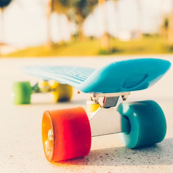 Penny board na pista — Fotografia de Stock