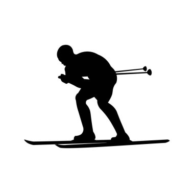 Kayak yapan bir adamın silüeti.