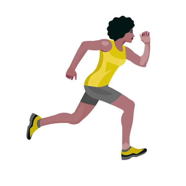 woman jogging cartoon