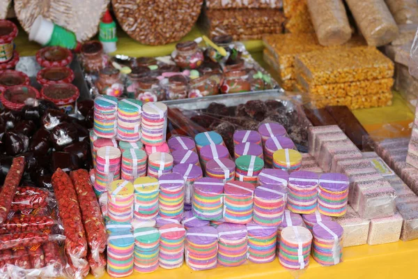 View Multiple Typical Mexican Sweets — Stock Photo, Image