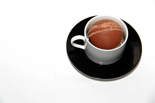 Chocolate Bombs Mug Hot Milk Filled Marshmallows White Chocolate White — Stock Photo, Image