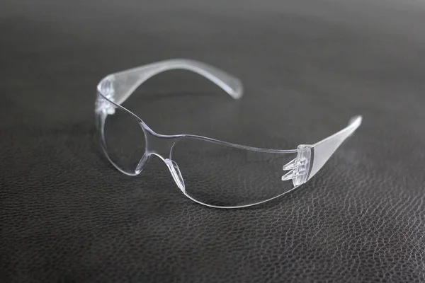personal protection equipment. clear lenses for clinical use for covid-19 protection
