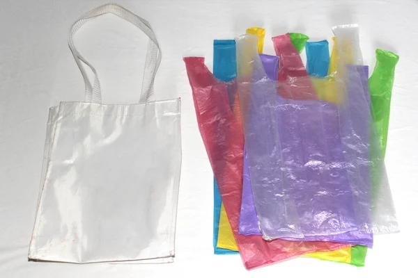 Dia Internacional Sacos Plástico Com Objetivo Reduzir Sacos Plástico Uso — Fotografia de Stock