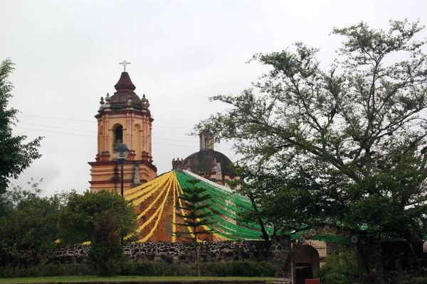 Franciscaanse Missie Het Centrum Van Magische Stad Jalpan Serra Sierra — Stockfoto