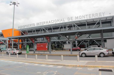Monterrey, Nuevo Leon, Meksika - 27 Temmuz 2025: Monterrey Generali Mariano Escobedo Uluslararası Havalimanı MTY, Nuevo Leon 'un en modern havaalanlarından biridir.