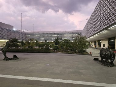 Mexico City, Mexico - 26 Şubat 2025: Senato ile birlikte Kongre Başkanları Meclisi 'nin binasının dışı