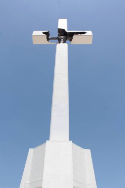 Monclova, Coahuila, Meksika - 29 Temmuz 2025: The Cristo de la Bartola, Monclova, Coahuila, Meksika 'nın en geniş bakış açısına sahip Latin Amerika' nın en büyük şehri.