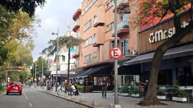 Mexico City, Mexico - Oct 2, 2025: Presidente Masaryk avenue is one of the most exclusive and expensive streets in Mexico, located in Polanco in CDMX, with shops and restaurants