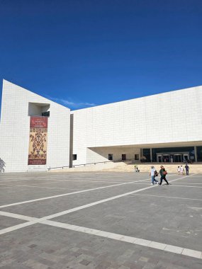 Monterrey, Nuevo Leon, Meksika - 29 Temmuz 2025 Meksika Tarihi Müzesi Nuevo Leon 'un başkentinde yer alan ve Macroplaza' daki 3 müze kompleksinin bir parçasıdır.