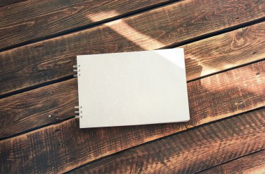 Kağıt arka plan ahşap kurullarında