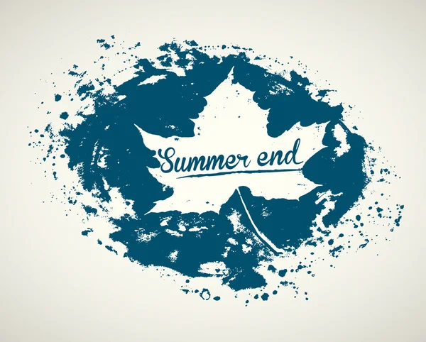 ロゴのコンセプトを夏の終わり — ストックベクタ