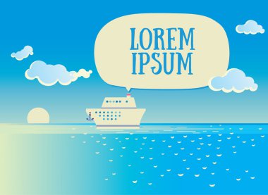 Gemi denizde yelken açıyor..