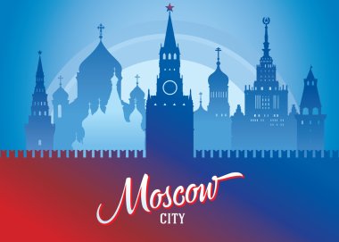 Moscow cityscape Background