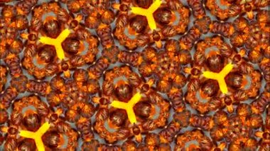 Hareket halindeki bir kaleydoskobun soyut psikedelik video çizimi, meditasyon için, dans kulüplerinde yayın, yoga ve hipnoz için