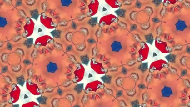 Dessin Vidéo Psychédélique Abstrait Kaléidoscope Mouvement Pour Méditation Diffusé Dans — Video