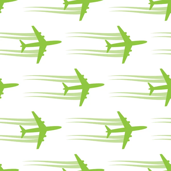 Fondo sin costuras con aviones — Vector de stock