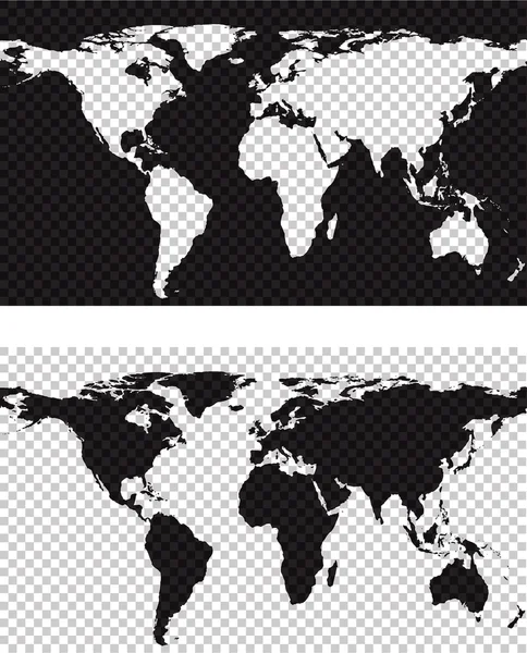 Mappa con imitazione di sfondo trasparente — Vettoriale Stock