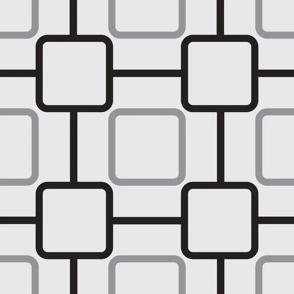 Naadloze patroon met afgeronde vierkantjes — Stockvector