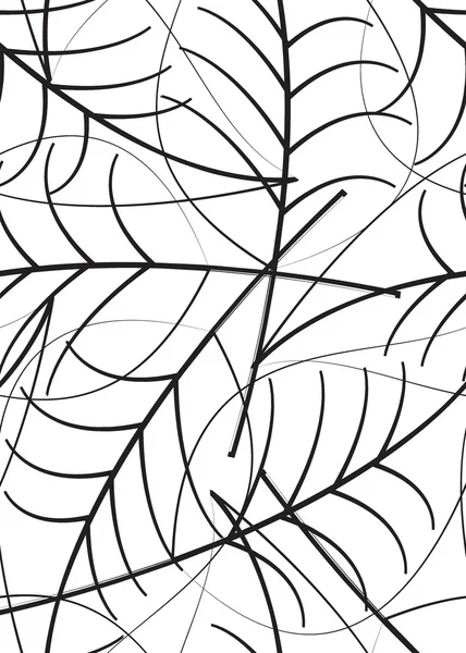 无缝背景的叶子 — 图库矢量图片