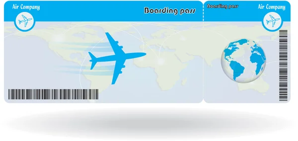 Variant of air ticket — Stock Vector