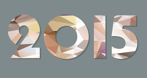 Hintergrund zum neuen Jahr mit Text 2015 — Stockvektor