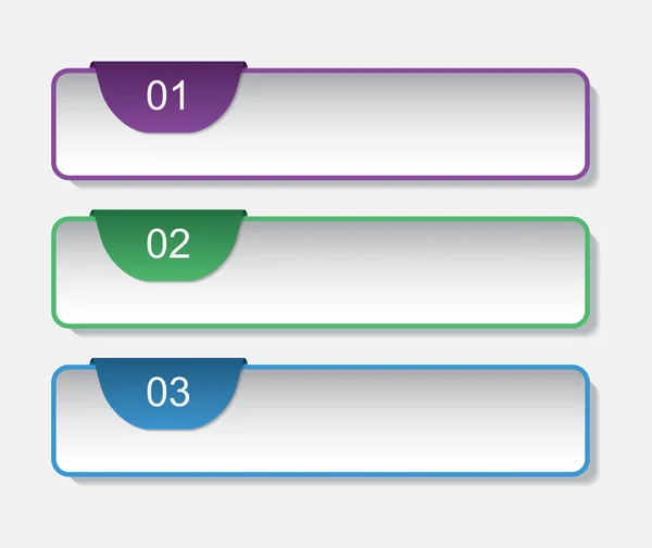 Drie bladwijzers — Stockvector