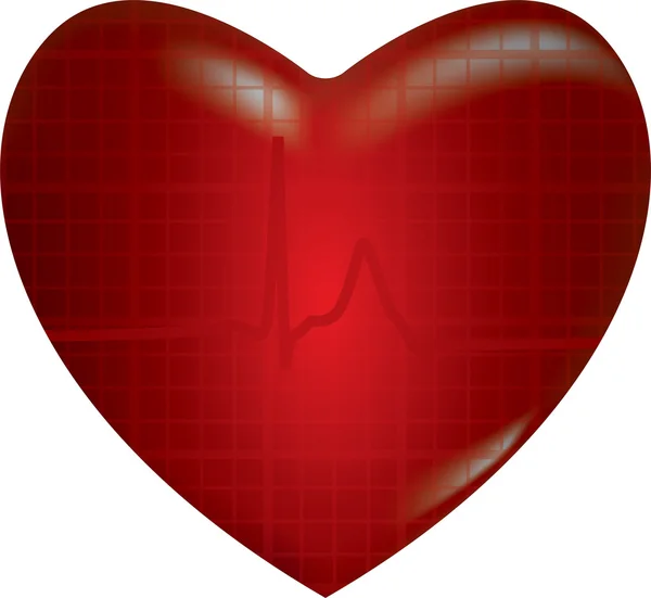 Concepto de problema médico con el corazón — Archivo Imágenes Vectoriales