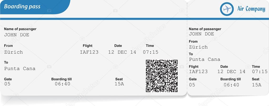 Variant of boarding pass
