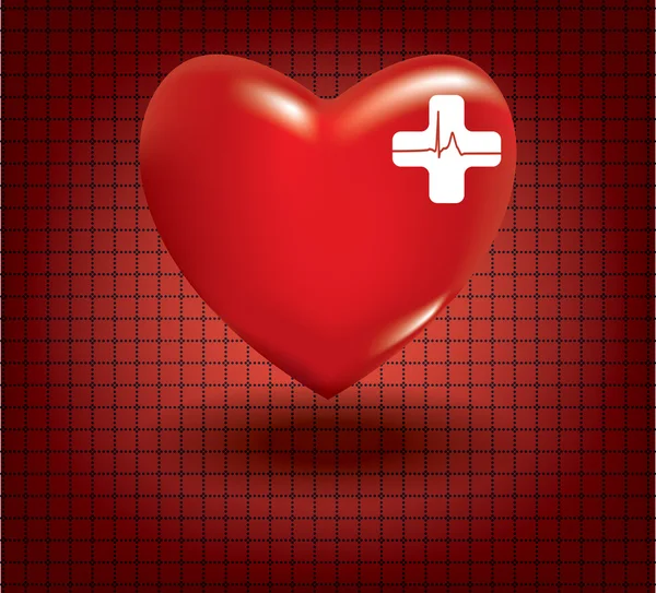 Έννοια της ιατρικό πρόβλημα με την καρδιά — Διανυσματικό Αρχείο