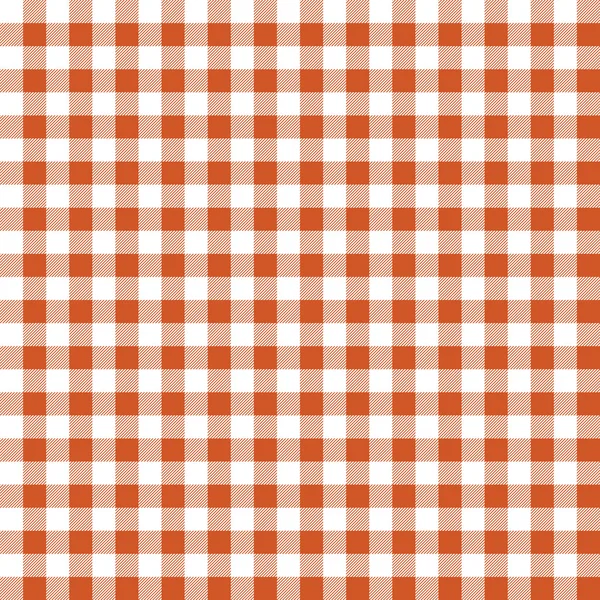 Seamless texture of orange plaid — Stock Vector