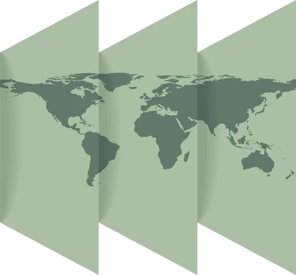 Infografica con mappa del mondo — Vettoriale Stock