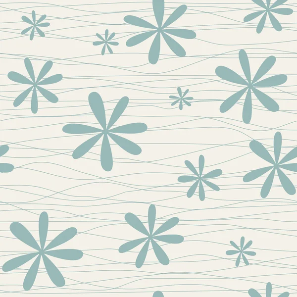 Nahtloser floraler Hintergrund mit Kamille — Stockvektor