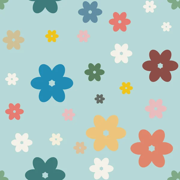 Nahtloser floraler Hintergrund mit Kamille — Stockvektor