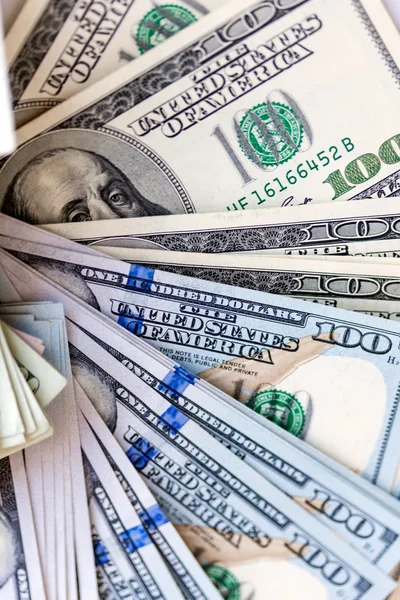 Dollars bills on white background — Stock Photo, Image
