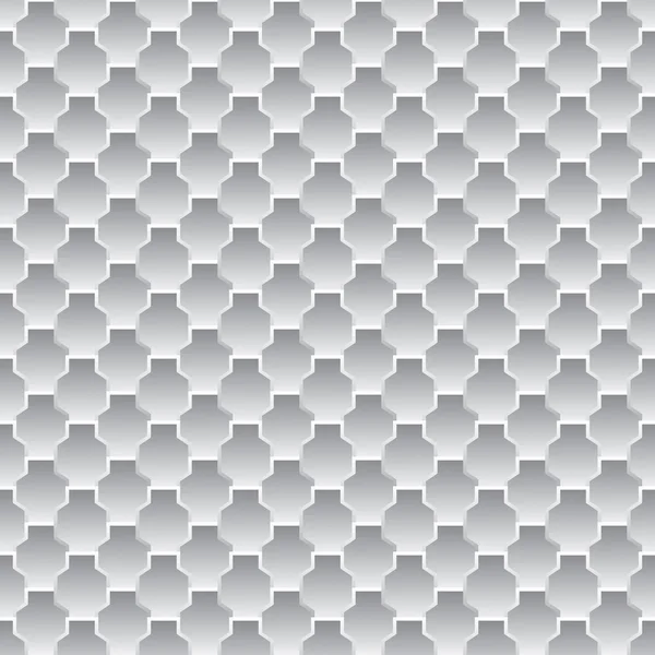 Patrón gris y blanco abstracto para baldosas — Vector de stock