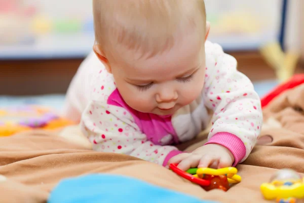 Little baby is playing — Stock Photo, Image